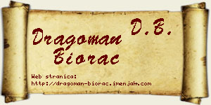 Dragoman Biorac vizit kartica